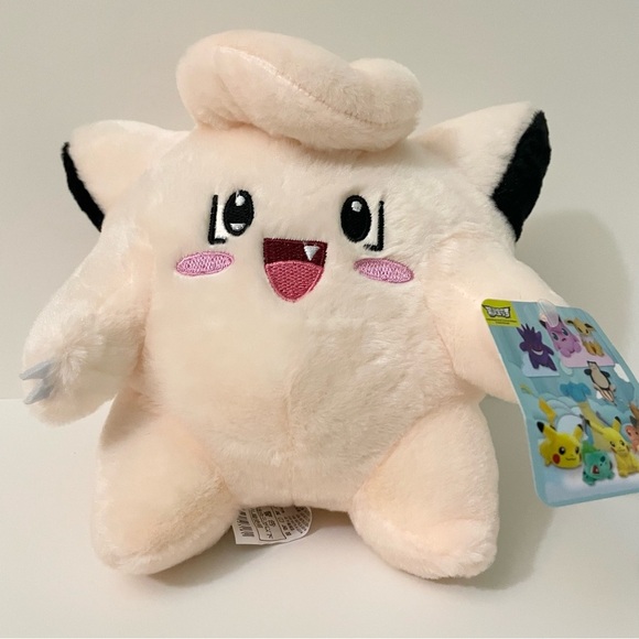 Pokemon Clefairy Plush 7” Tall Stuffed Animal Toy - Picture 4 of 14